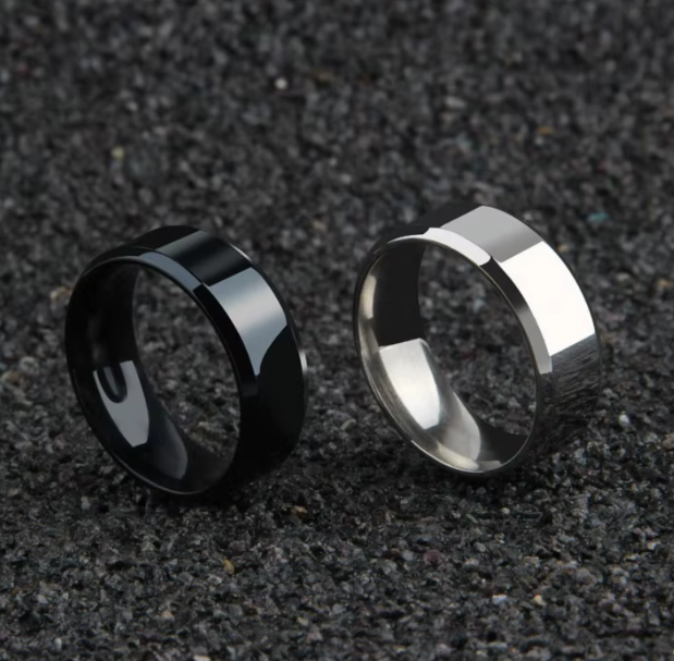 FREE SHIPPING! Stylish 8mm Stainless Steel Matte Ring