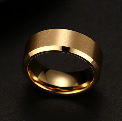 FREE SHIPPING! Stylish 8mm Stainless Steel Matte Ring