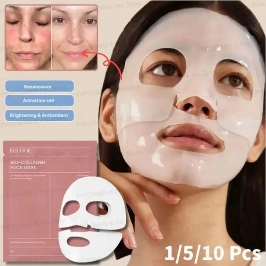 GlowCollagen Bio Face Mask – Shrink Pores, Deep Hydration & Brightening Overnight Treatment