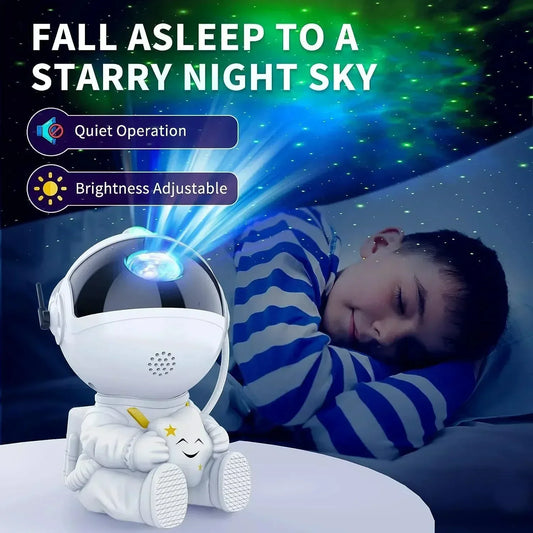 Astronaut Star Projector Starry Galaxy with Nebula LED Lamp